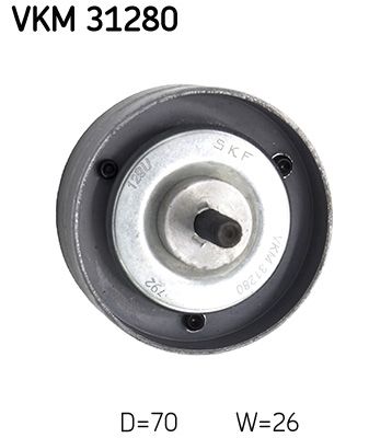 Deflection/Guide Pulley, V-ribbed belt SKF VKM 31280