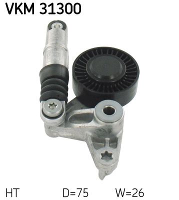 Tensioner Pulley, V-ribbed belt SKF VKM 31300