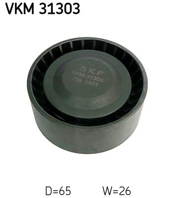 Deflection/Guide Pulley, V-ribbed belt SKF VKM 31303