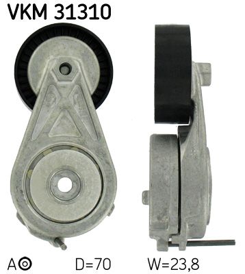 Tensioner Pulley, V-ribbed belt SKF VKM 31310
