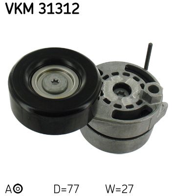 Tensioner Pulley, V-ribbed belt SKF VKM 31312