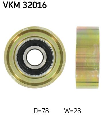 Deflection/Guide Pulley, V-ribbed belt SKF VKM 32016