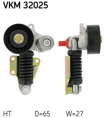 Tensioner Pulley, V-ribbed belt SKF VKM 32025