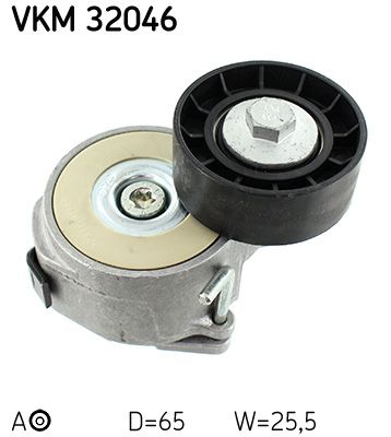 Tensioner Pulley, V-ribbed belt SKF VKM 32046