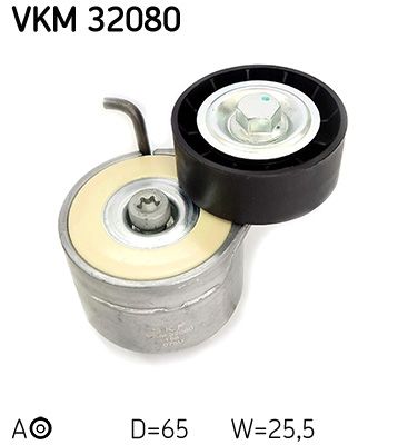Tensioner Pulley, V-ribbed belt SKF VKM 32080