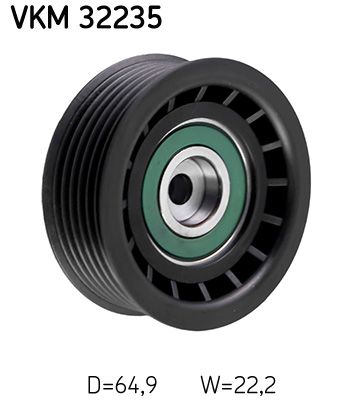 Deflection/Guide Pulley, V-ribbed belt SKF VKM 32235