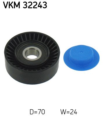 SKF VKM 32243 Deflection/Guide Pulley, V-ribbed belt
