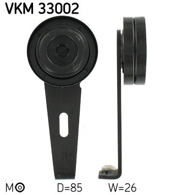 Tensioner Pulley, V-ribbed belt SKF VKM 33002
