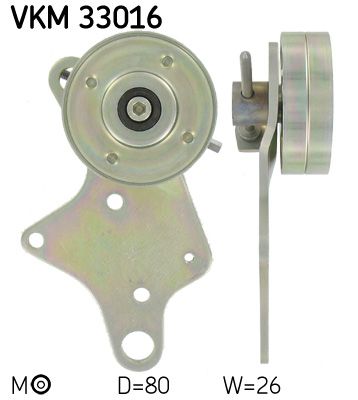 Tensioner Pulley, V-ribbed belt SKF VKM 33016