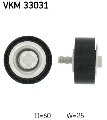 SKF VKM 33031 Deflection/Guide Pulley, V-ribbed belt