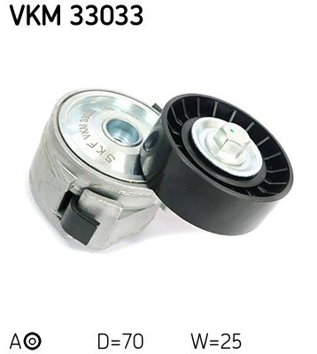 Tensioner Pulley, V-ribbed belt SKF VKM 33033