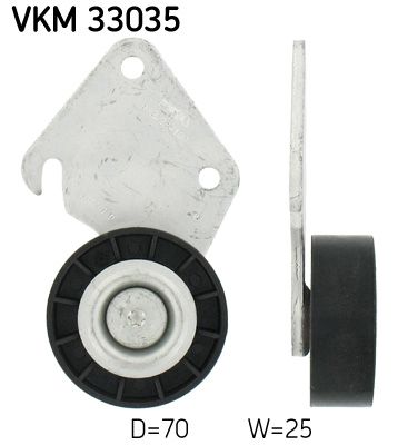 SKF VKM 33035 Deflection/Guide Pulley, V-ribbed belt