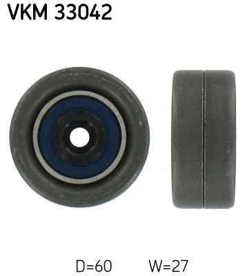 Tensioner Pulley, V-ribbed belt SKF VKM 33042