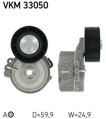 Tensioner Pulley, V-ribbed belt SKF VKM 33050