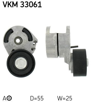 Tensioner Pulley, V-ribbed belt SKF VKM 33061