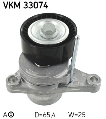 Tensioner Pulley, V-ribbed belt SKF VKM 33074