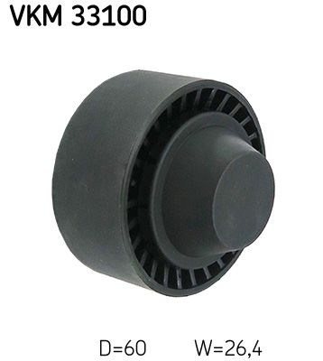 Deflection/Guide Pulley, V-ribbed belt SKF VKM 33100