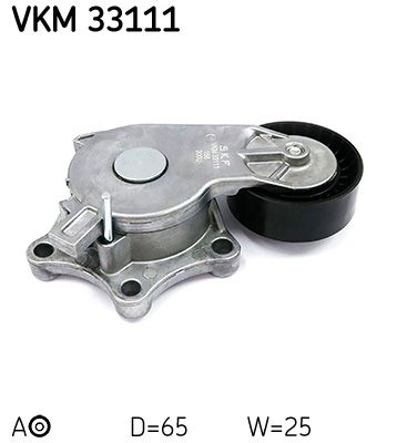Tensioner Pulley, V-ribbed belt SKF VKM 33111