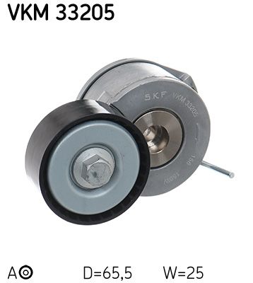 Tensioner Pulley, V-ribbed belt SKF VKM 33205
