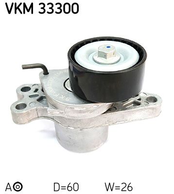 Tensioner Pulley, V-ribbed belt SKF VKM 33300