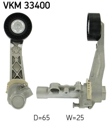Tensioner Pulley, V-ribbed belt SKF VKM 33400