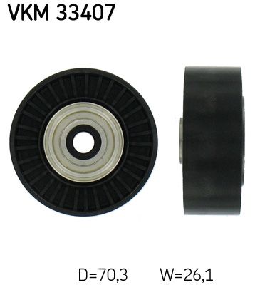 SKF VKM 33407 Deflection/Guide Pulley, V-ribbed belt