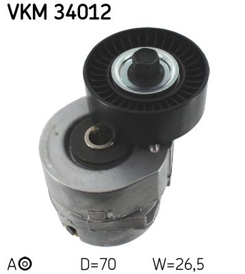 Tensioner Pulley, V-ribbed belt SKF VKM 34012