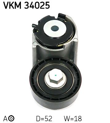 Tensioner Pulley, V-ribbed belt SKF VKM 34025