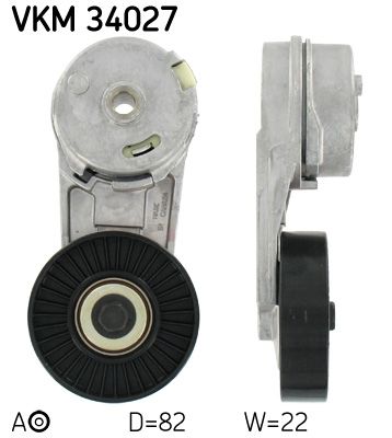 Tensioner Pulley, V-ribbed belt SKF VKM 34027