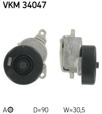 Tensioner Pulley, V-ribbed belt SKF VKM 34047