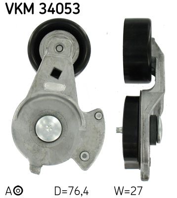 Tensioner Pulley, V-ribbed belt SKF VKM 34053