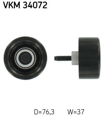 Deflection/Guide Pulley, V-ribbed belt SKF VKM 34072