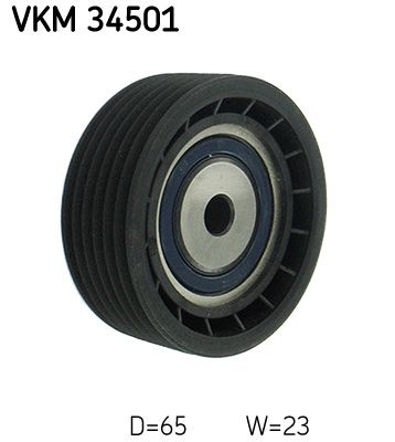 SKF VKM 34501 Deflection/Guide Pulley, V-ribbed belt