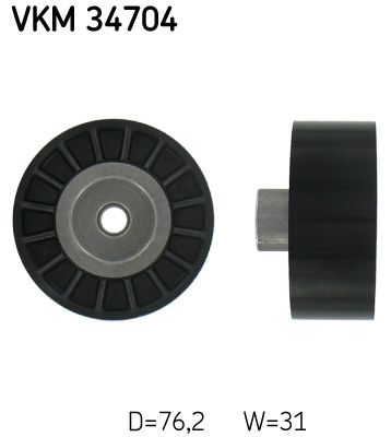 Deflection/Guide Pulley, V-ribbed belt SKF VKM 34704