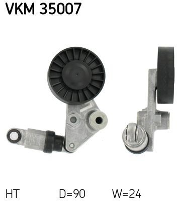 SKF VKM 35007 Tensioner Pulley, V-ribbed belt