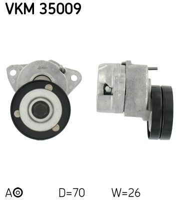SKF VKM 35009 Tensioner Pulley, V-ribbed belt