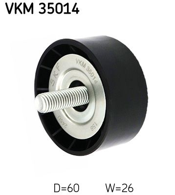 Deflection/Guide Pulley, V-ribbed belt SKF VKM 35014