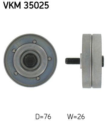 SKF VKM 35025 Deflection/Guide Pulley, V-ribbed belt