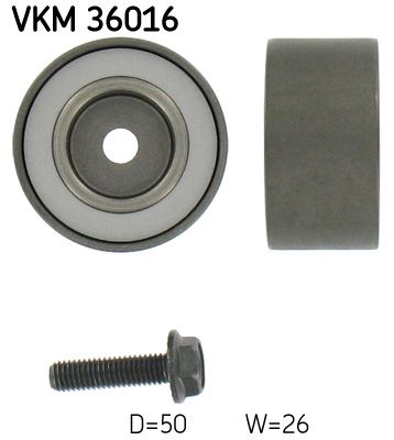 SKF VKM 36016 Deflection/Guide Pulley, V-ribbed belt