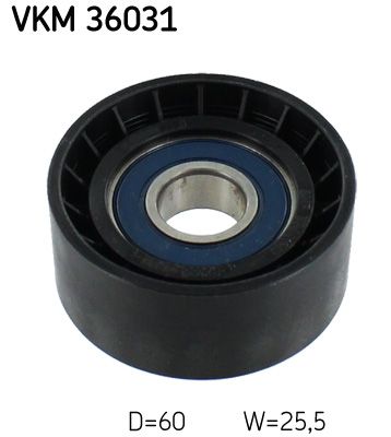 Deflection/Guide Pulley, V-ribbed belt SKF VKM 36031