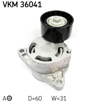 Tensioner Pulley, V-ribbed belt SKF VKM 36041