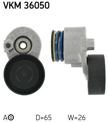 Tensioner Pulley, V-ribbed belt SKF VKM 36050