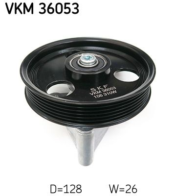 Deflection/Guide Pulley, V-ribbed belt SKF VKM 36053