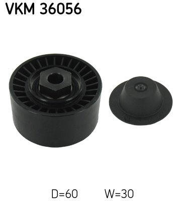 Tensioner Pulley, V-ribbed belt SKF VKM 36056