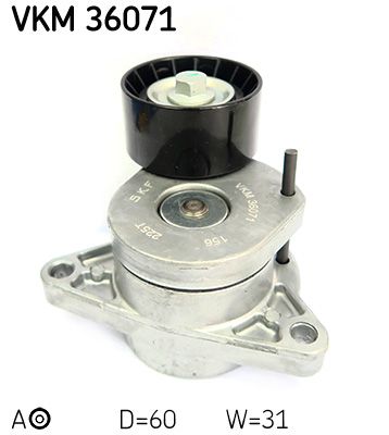 Tensioner Pulley, V-ribbed belt SKF VKM 36071