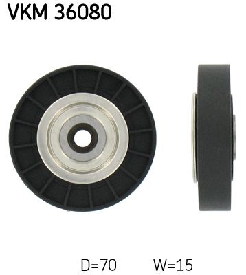 Deflection/Guide Pulley, V-ribbed belt SKF VKM 36080