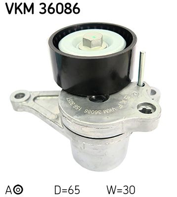 Tensioner Pulley, V-ribbed belt SKF VKM 36086