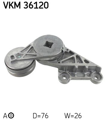 Tensioner Pulley, V-ribbed belt SKF VKM 36120