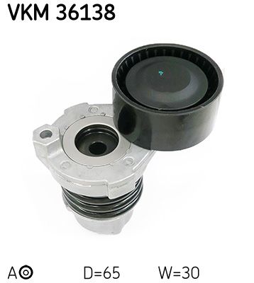 Tensioner Pulley, V-ribbed belt SKF VKM 36138