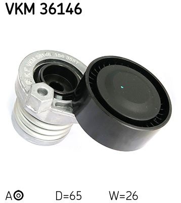 Tensioner Pulley, V-ribbed belt SKF VKM 36146